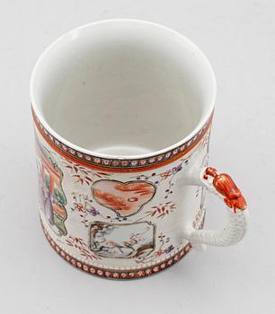 MUGG, porslin, Kina, 1700-tal.