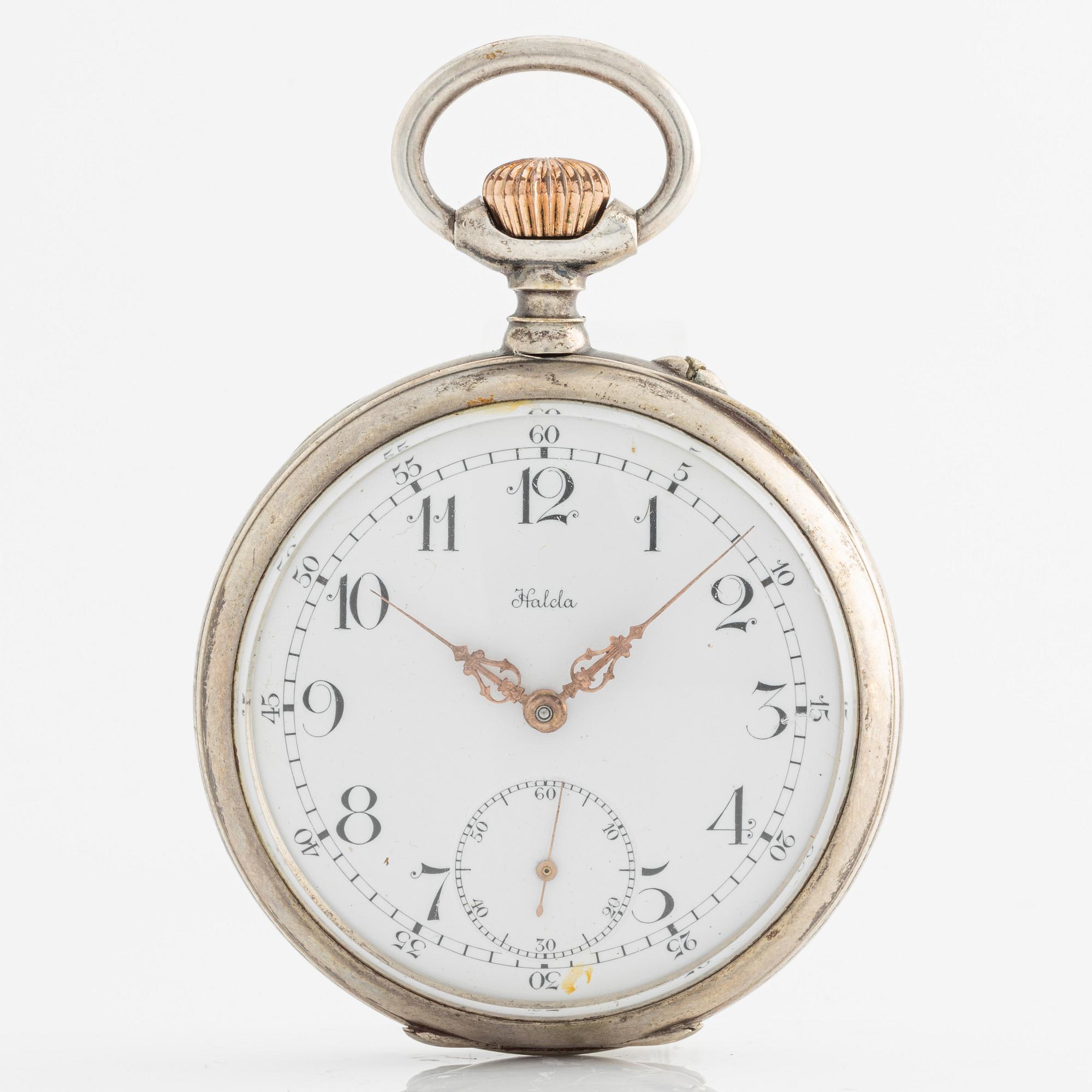 Halda, pocket watch, 50 mm.