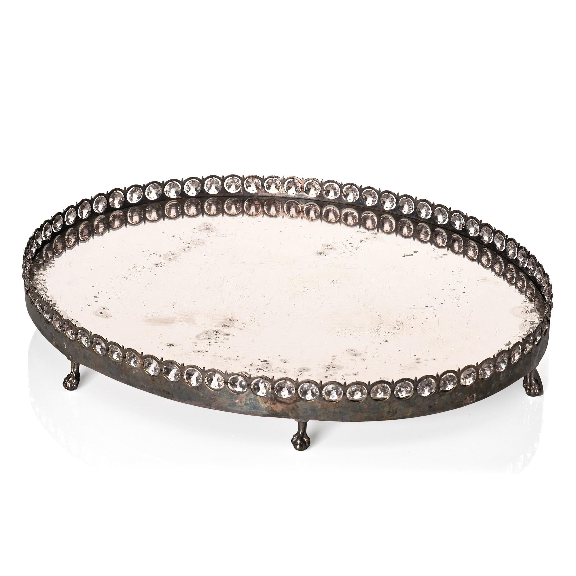 Spegelplatå, av Carl Henrik Brolin (1765-1832, burskap i Stockholm 1801), Sengustaviansk.