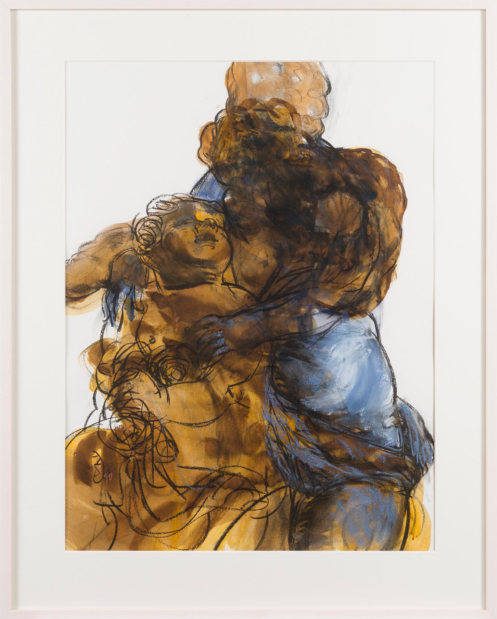 ZSUZSA DEMETER, stain, charcoal, pastel, signed and dated 2010.