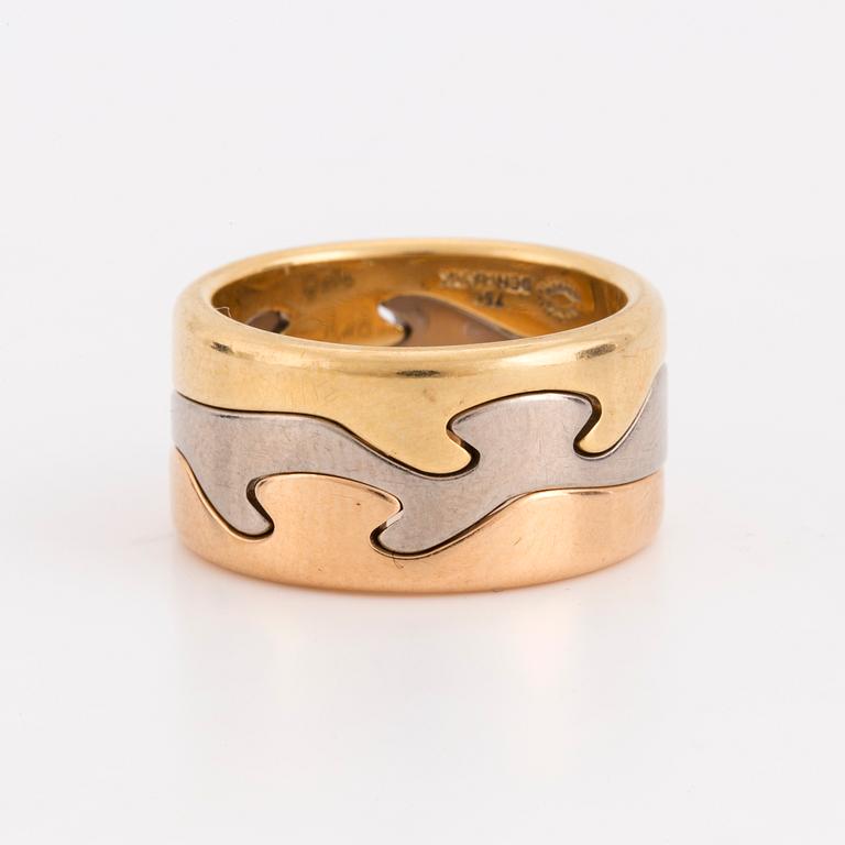 A three part 'Fusion' ring by Nina Koppel for Georg Jensen.