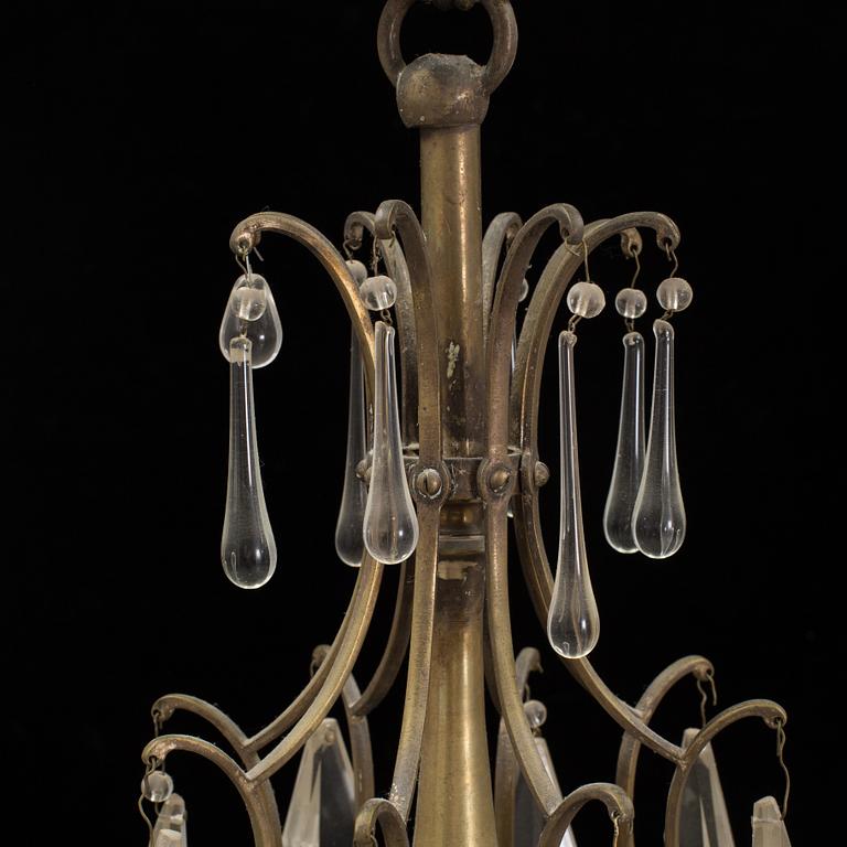 A second half of the 20th century rococo style chandelier.