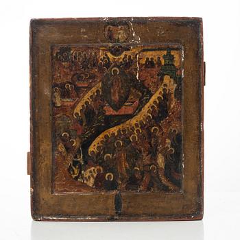 Ikon, Ryssland, 1800-tal. Kristi uppståndelse.
