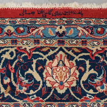 A carpet, a semi-antique/an old Persian, probably a Qazvin, ca 345-349 x 251,5-253 cm.