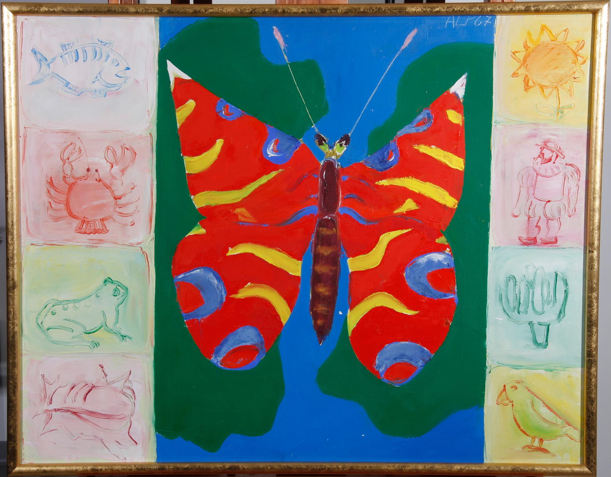 OLSSON, ALF. Olja på duk. Sign o dat 67.