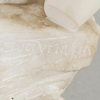 GUGLIELMO PUGI, sculpture, signed, 'Pugi Venezia'.