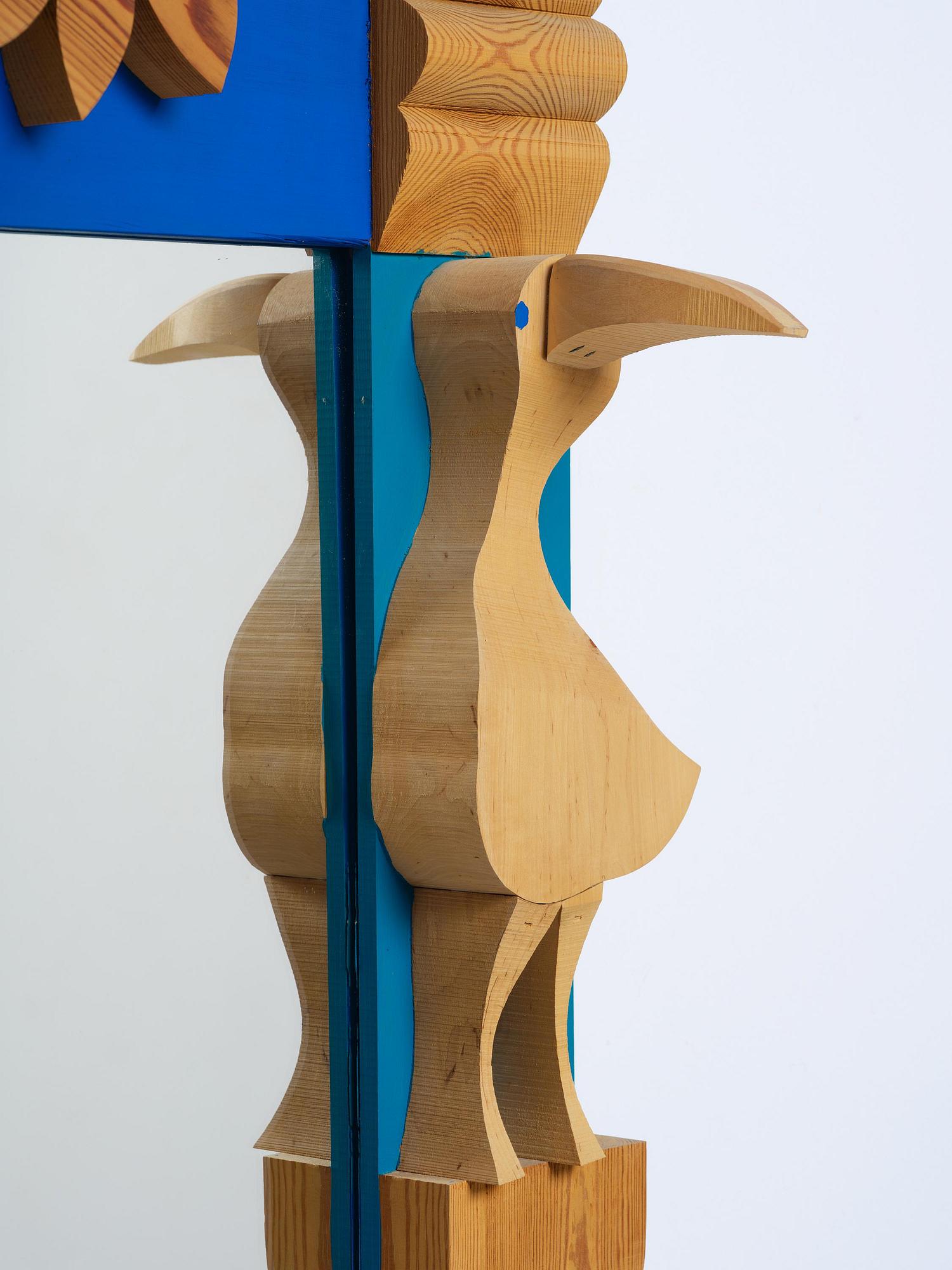 Erik Höglund, a wall mirror with two candle holders, Eriksmålaglas, Sweden, 1960s-70s.