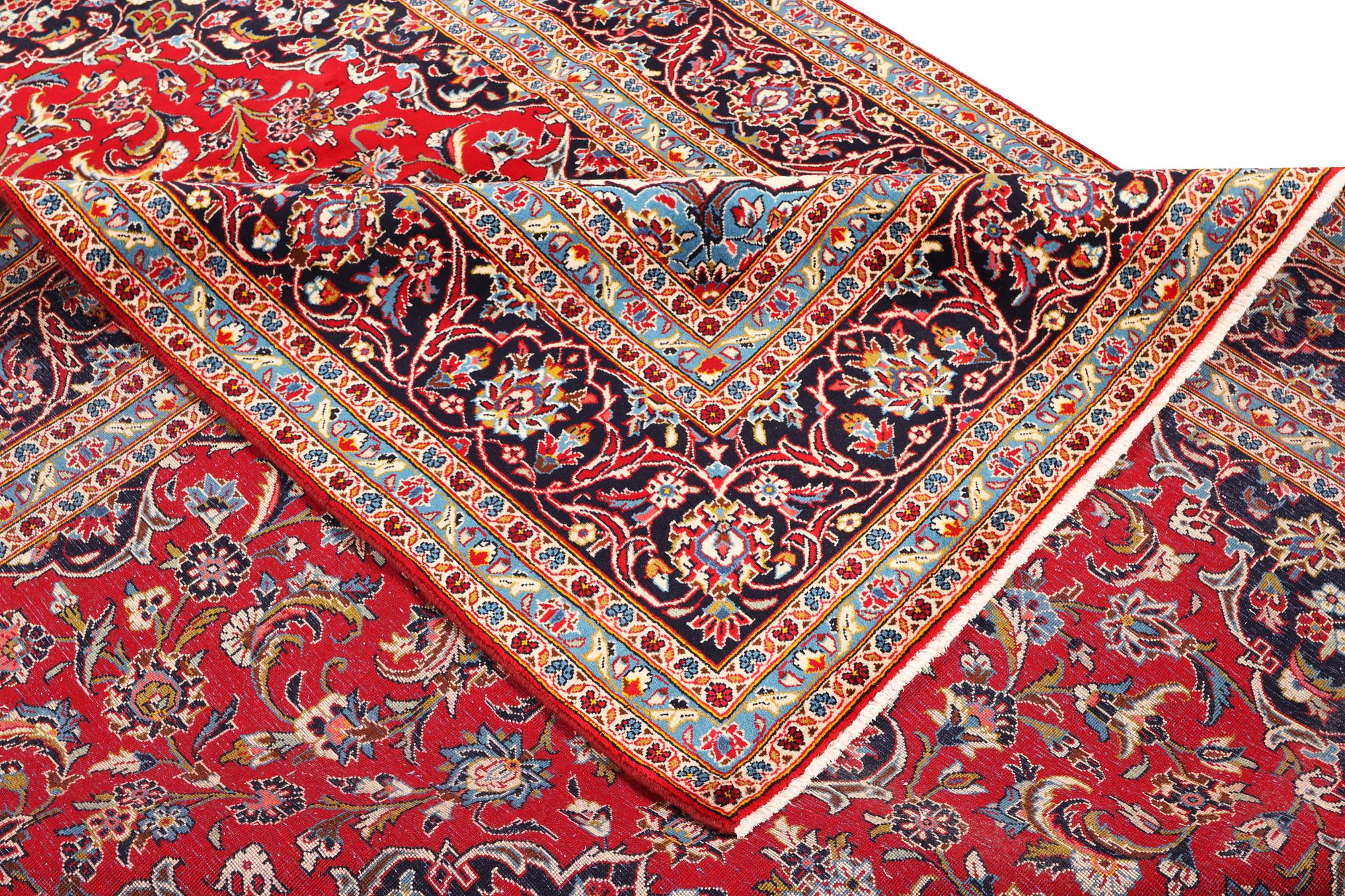 A Keshan carpet, c. 360 x 247 cm.