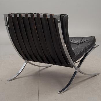 FÅTÖLJ, Mies van der Rohe, "Barcelona", Knoll International. 1960-tal.