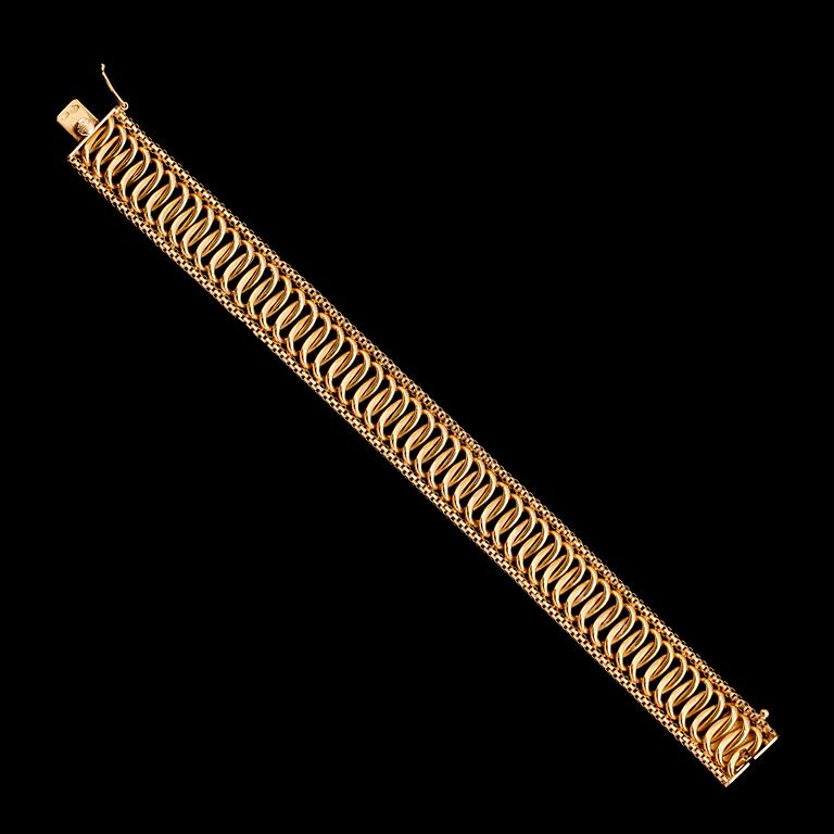 ARMBAND, 18 k guld. Vikt 20 g.