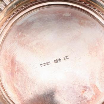 BÄGARE, 3 st, silver, 1930-tal.