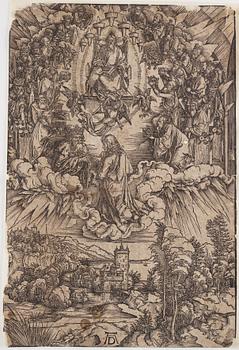 Albrecht Dürer, “Saint John before God and the Elders ", troligen 1500-tal.