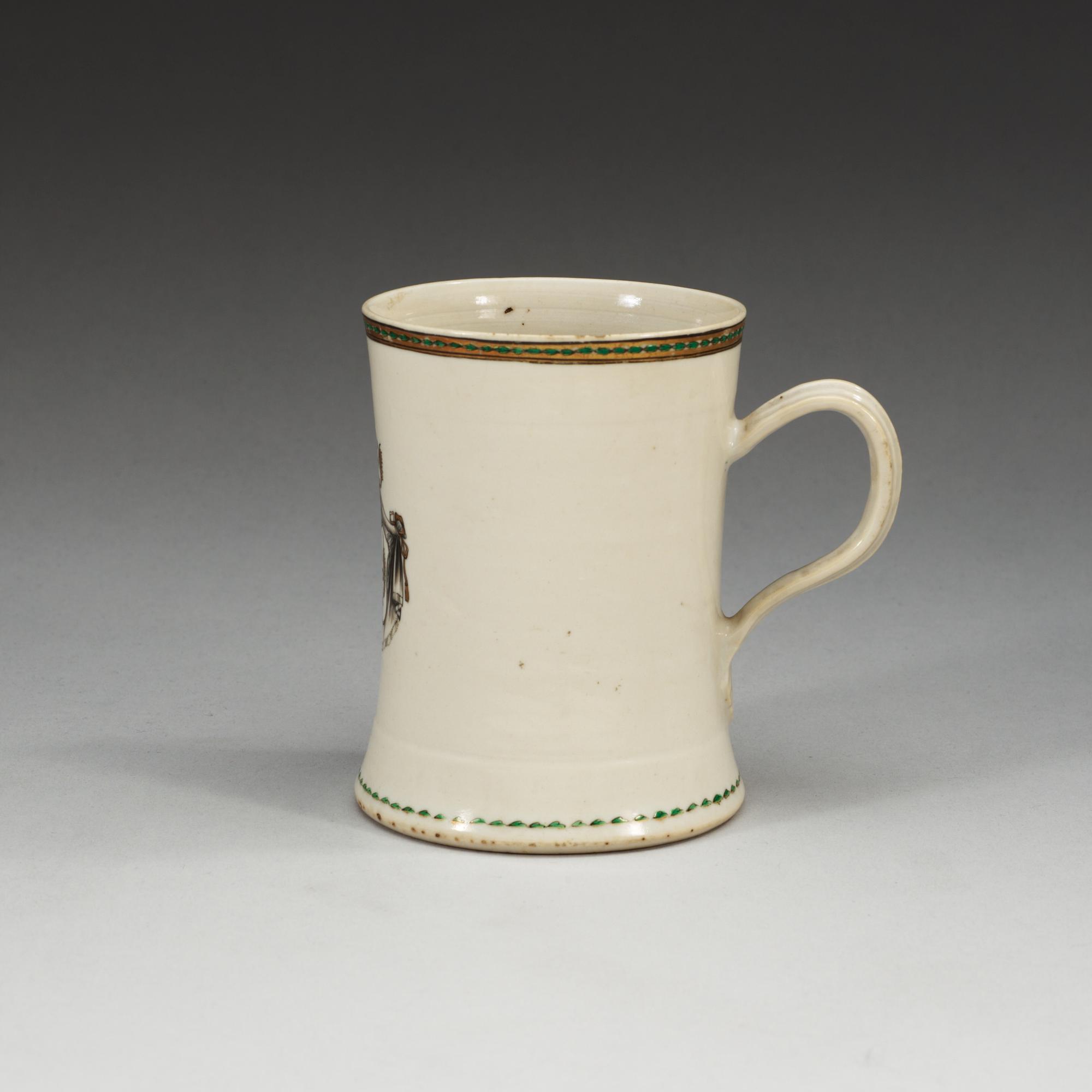 An armorial grisaille jug, Qing dynasty, Qianlong (1736-95).