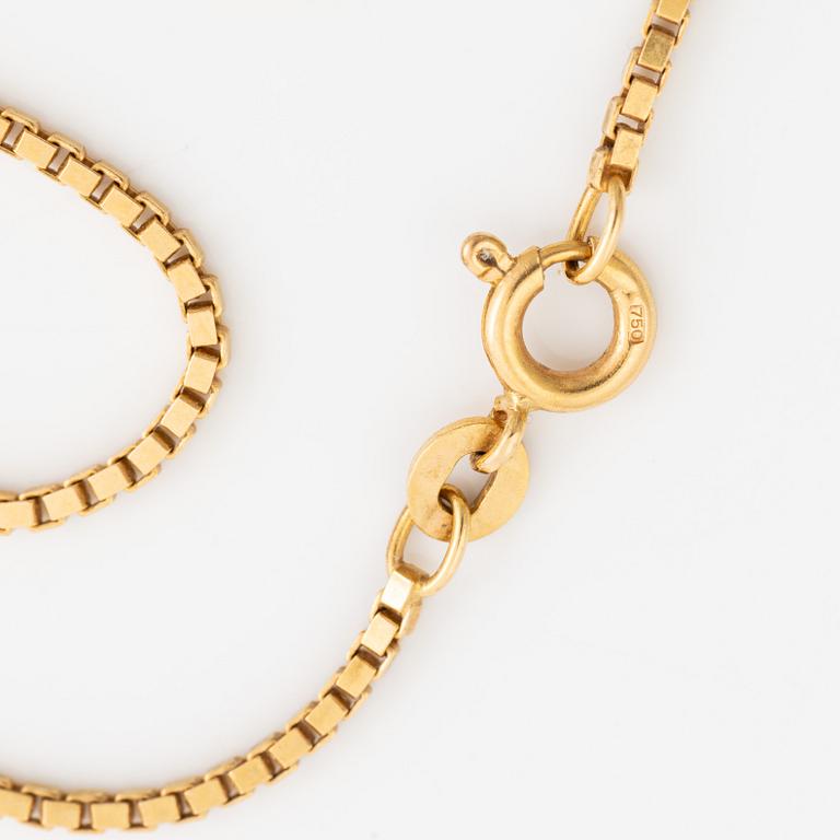 Chain 18K gold, Venetian link.