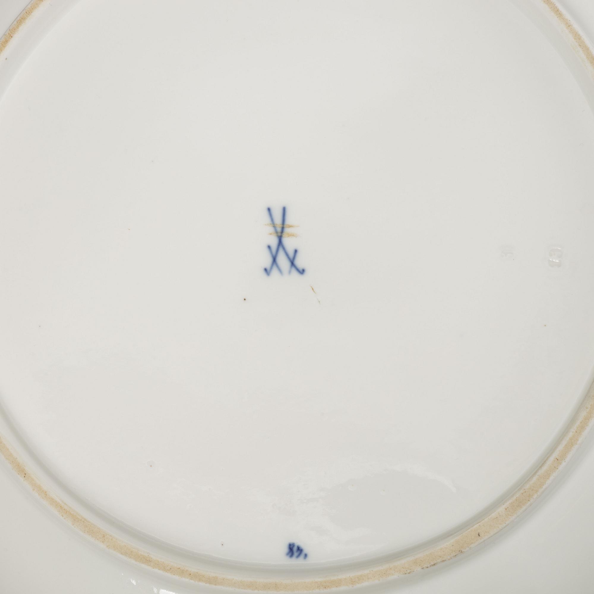 Meissen, 68 pieces of a porcelain dinner service, "Blue Onion", Germany, early 20th century.