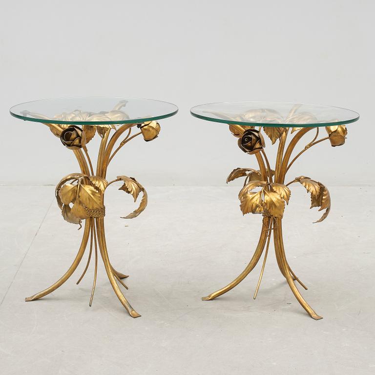 BORD, ett par, glas, 1900-talets andra hälft.