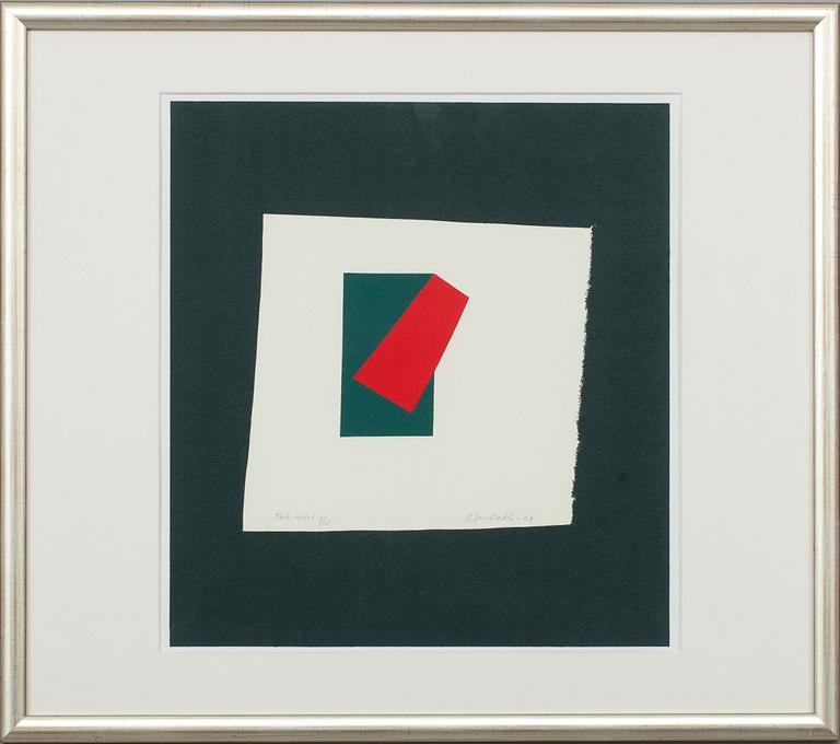 JUHANA BLOMSTEDT, serigrafi, signerad och daterad -09, numrerad Tait. vedos 9/15.