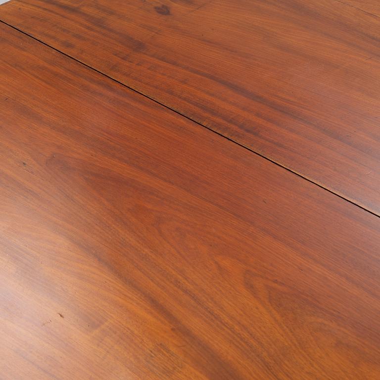 A late Gustavian mahogany games table by J. F. Wejssenburg (master in stockholm 1795-1837).