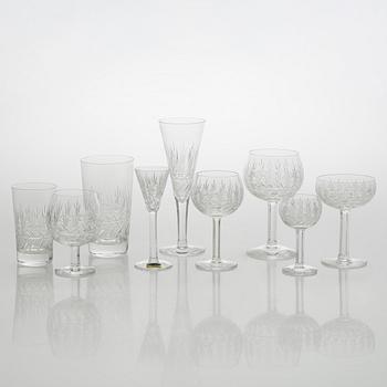 A 131-piece glas service, "Leo" for Nuutajärvi Notsjö, mid-20th century.