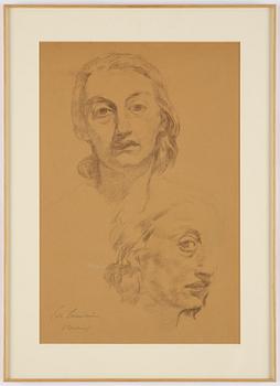 Lotte Laserstein, Two self-portrait studies.