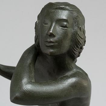 LEO HOLMGREN, Sculpture. Bronze. Signed and dated. Foundry mark. Height 49 cm.