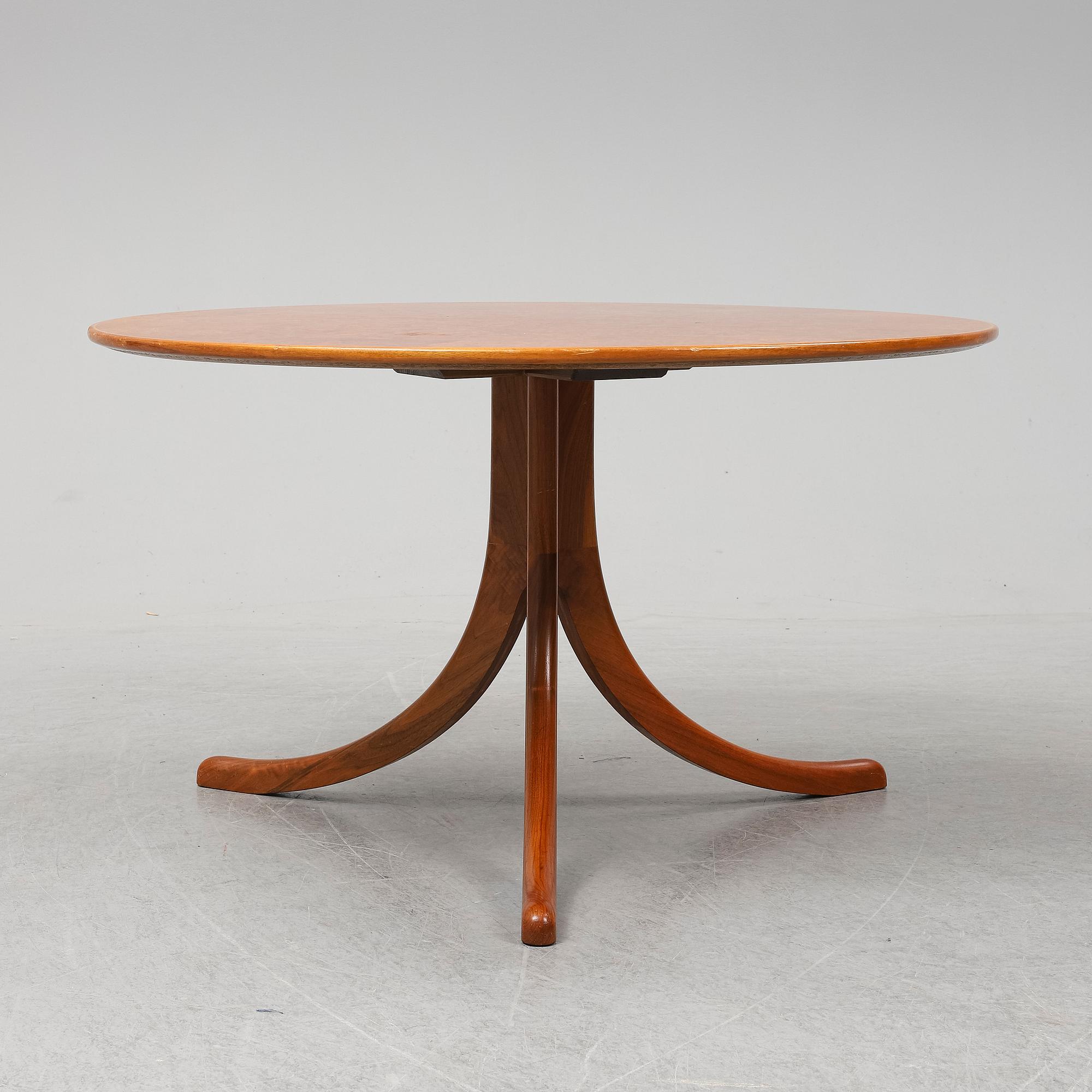 JOSEF FRANK, a model 1028 elm root veneered coffee table.