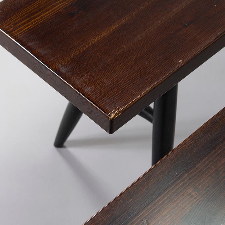 Ilmari Tapiovaara, Matbord och bänkar, 2 st "Pirkka" Aero Design Furniture Ltd 2000-tal.