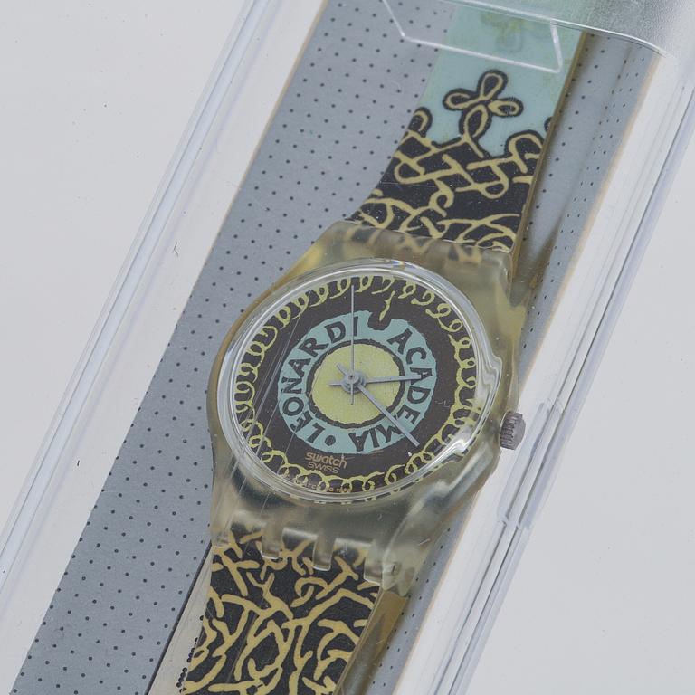 Swatch, Vinci's Twist, wristwatch, 25 mm.