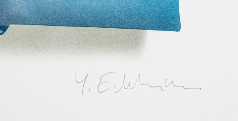 Yrjö Edelmann, färglitografi, 2003, signerad EA.