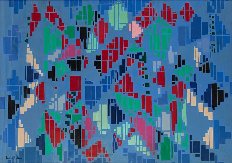 Laila Prytz, oil on panel, signed.