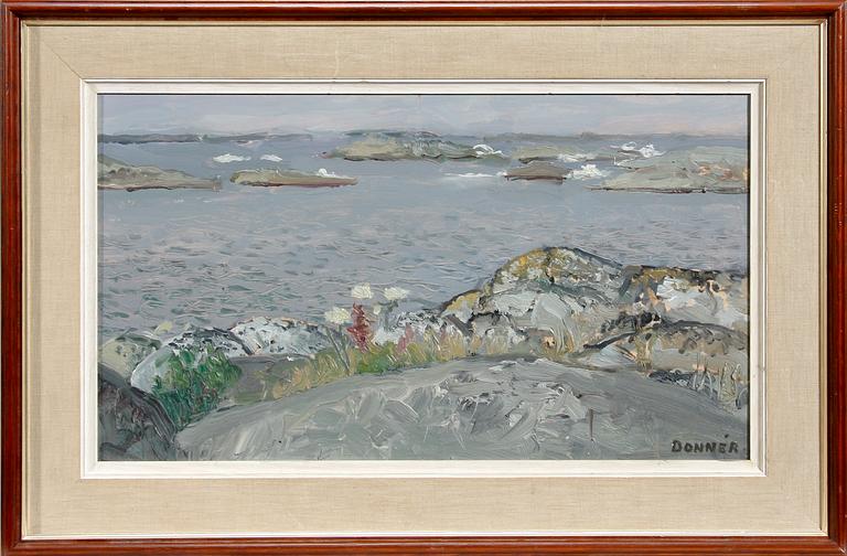 IWAR DONNÉR, olja på pannå, sign.