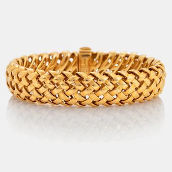 882. Tiffany armband 18K guld "Vannerie".