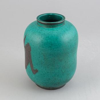 Wilhelm Kåge, a stoneware 'Argenta' vase, model 1079, Gustavsberg.
