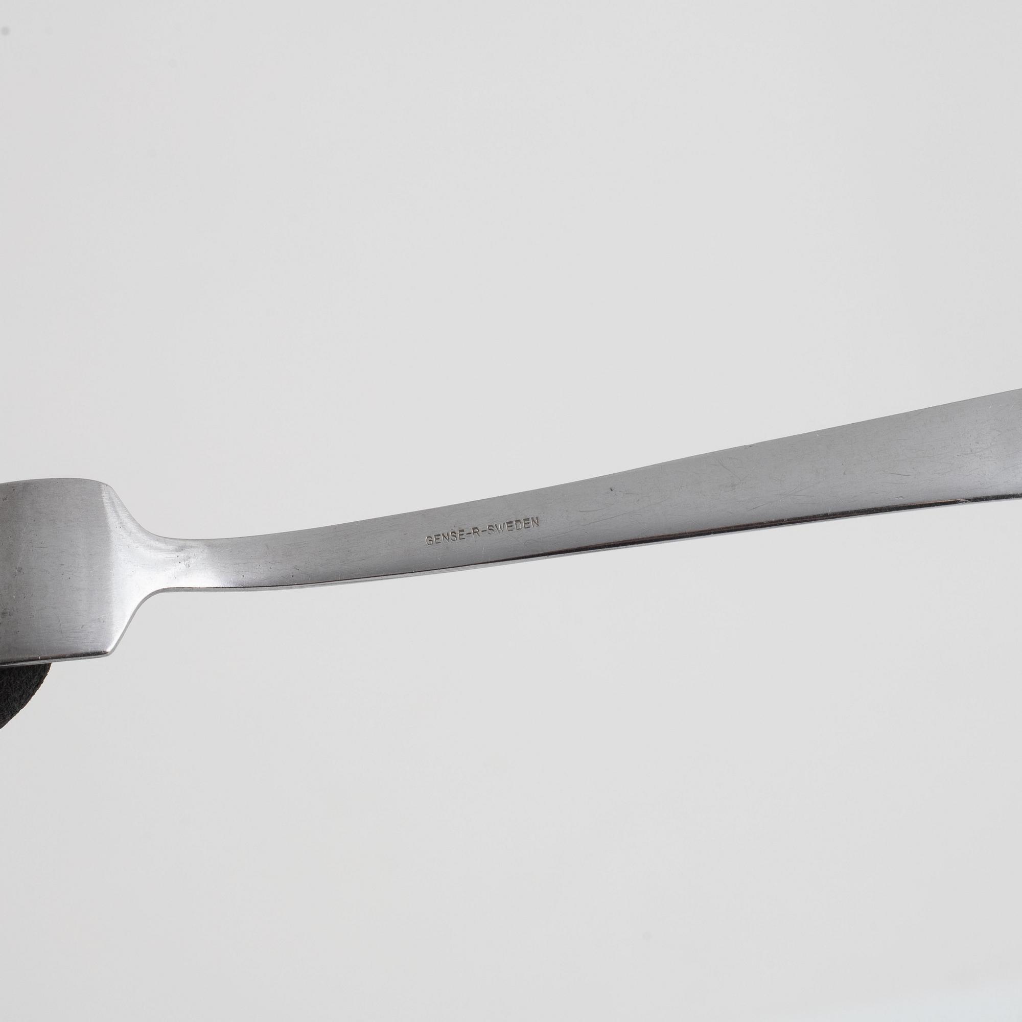 Folke Arström, a 116 piece stainless steel "Thebe" flat wear set, Gense, Sweden.
