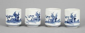 PARTI, porslin, 20 delar, Japan samt Korea. 1800-tal.