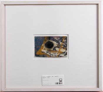 KIRKEBY, PER. Bemålat vykort, sign a tergo.