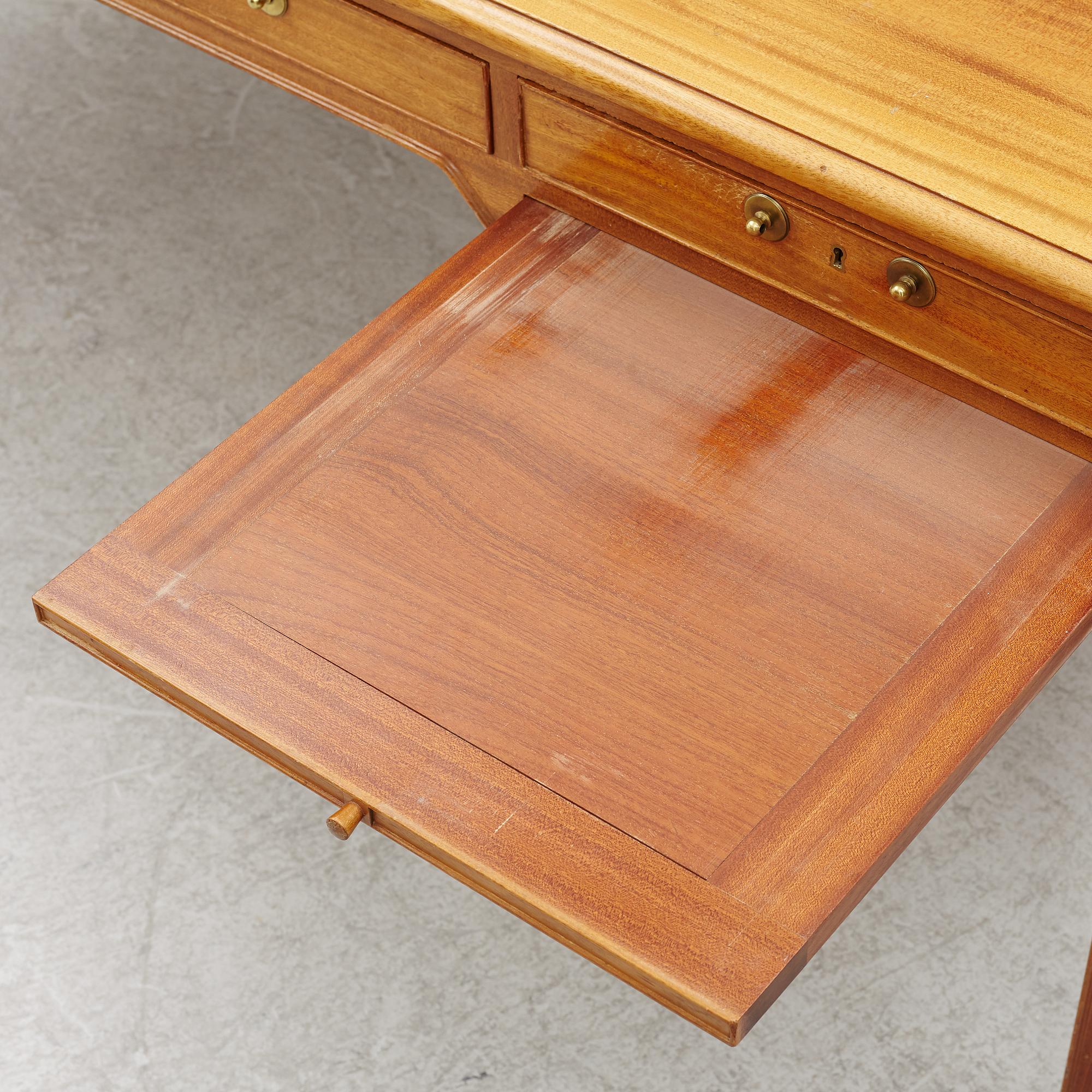 Kaare Klint, desk, journeyman work by Tage Pedersen, Rud Rasmussen, Denmark, 1969.