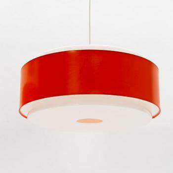 A pair of acrylic 'Cylindrus' ceiling lights, Luxus, Vittsjö.