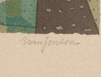 SVEN JONSON, färglitografi, signerad och numrerad 173/300.