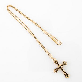 Halsband 18K guld och emalj, C. Tengstedt & Son Göteborg 1800-talets andra hälft.
