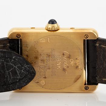must de Cartier, Tank, "Trinity Dial", armbandsur, 20,5 x 20 (28) mm.