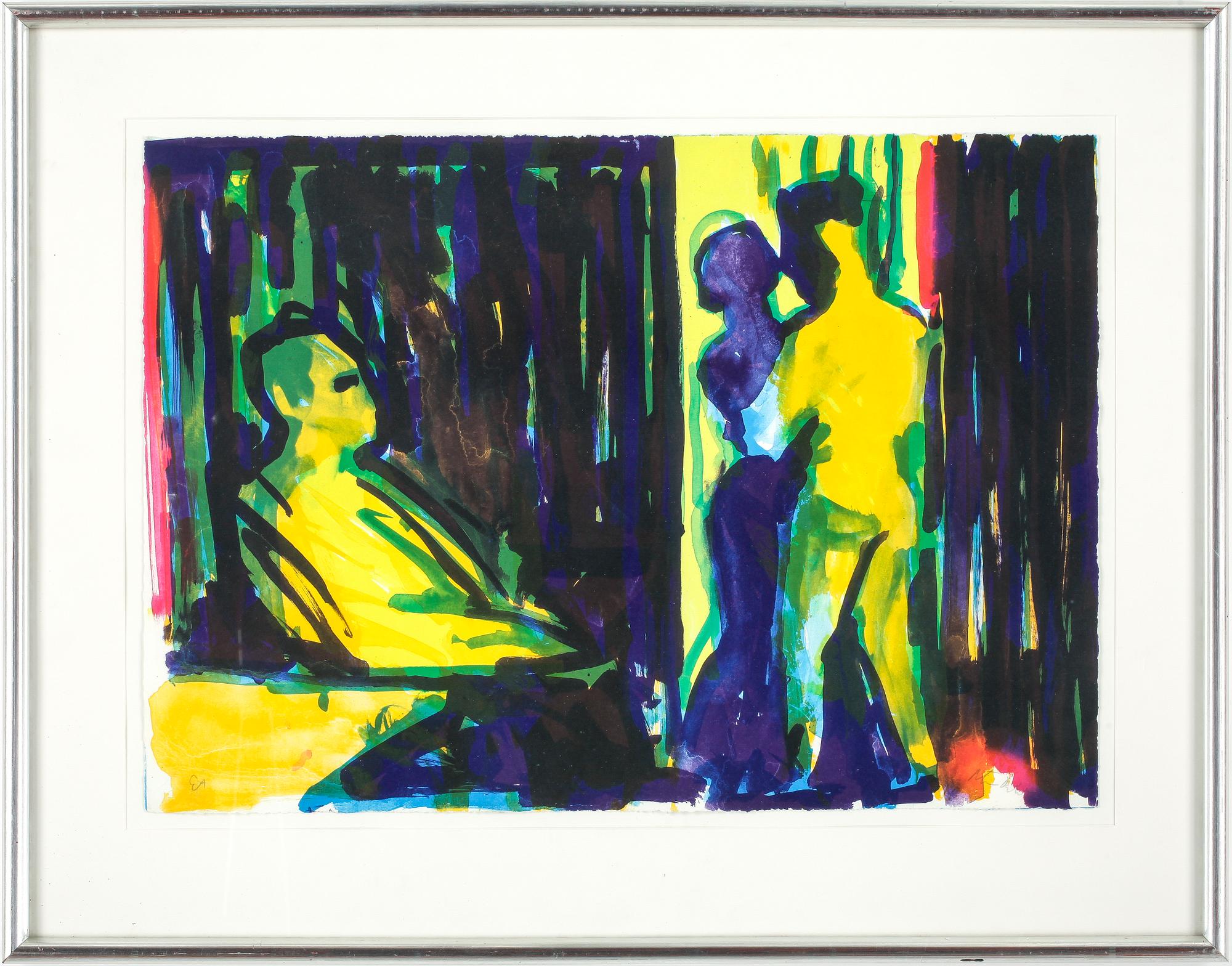 PETER DAHL, färglitografi, signerad, ea-upplaga.