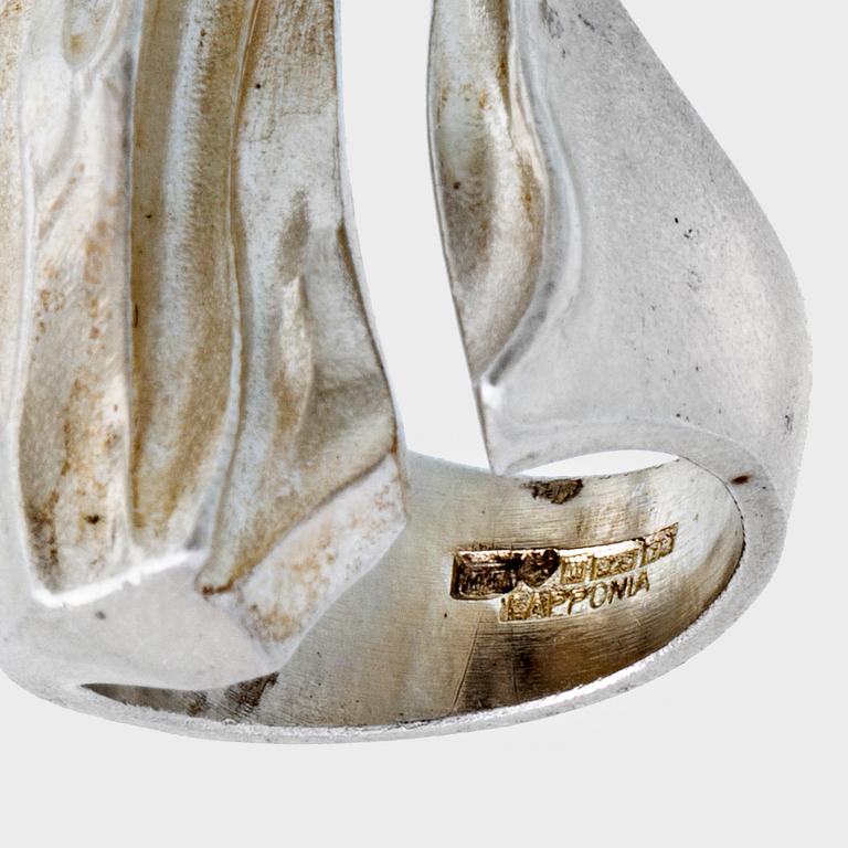 LAPPONIA ring silver size approx 55.