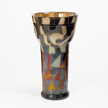 Eva Englund, a unique graal glass vase, Muraya 1990.