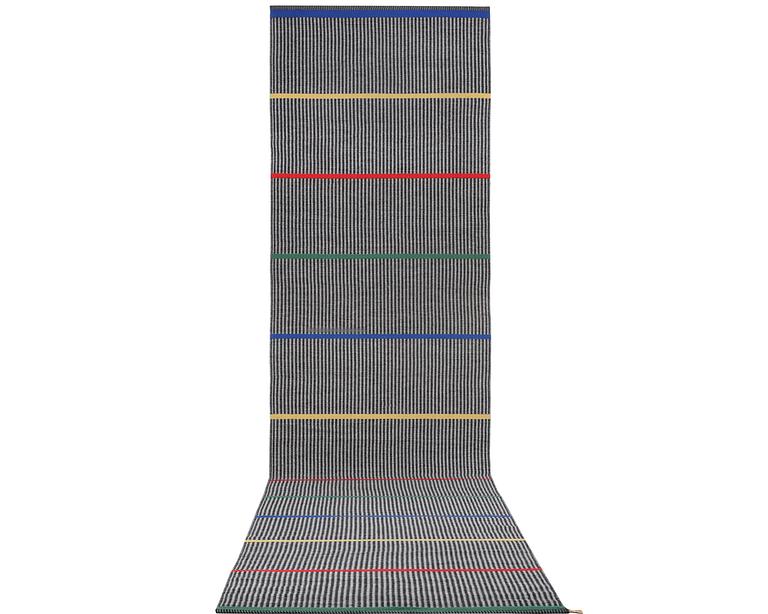 Gunilla Lagerhem Ullberg, a flat weave runner carpet, Kasthall, Sweden, c. 596 x 88 cm.