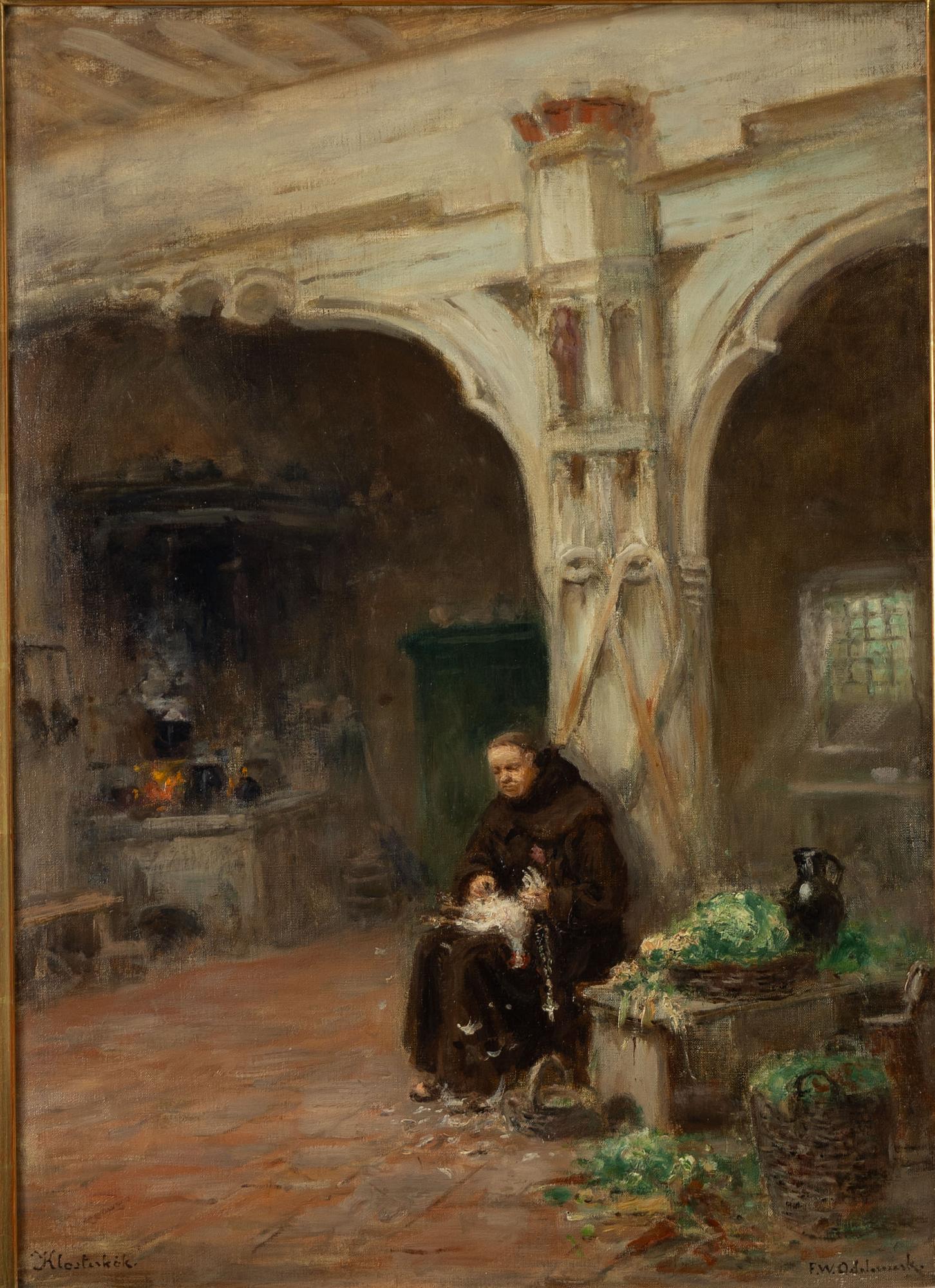 Frans Wilhelm Odelmark, 'Klosterkök (Monastery kitchen)'.