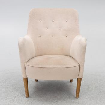 Carl Malmsten, a 'Konsert' armchair, Carl Malmsten AB, Sweden, 1962.