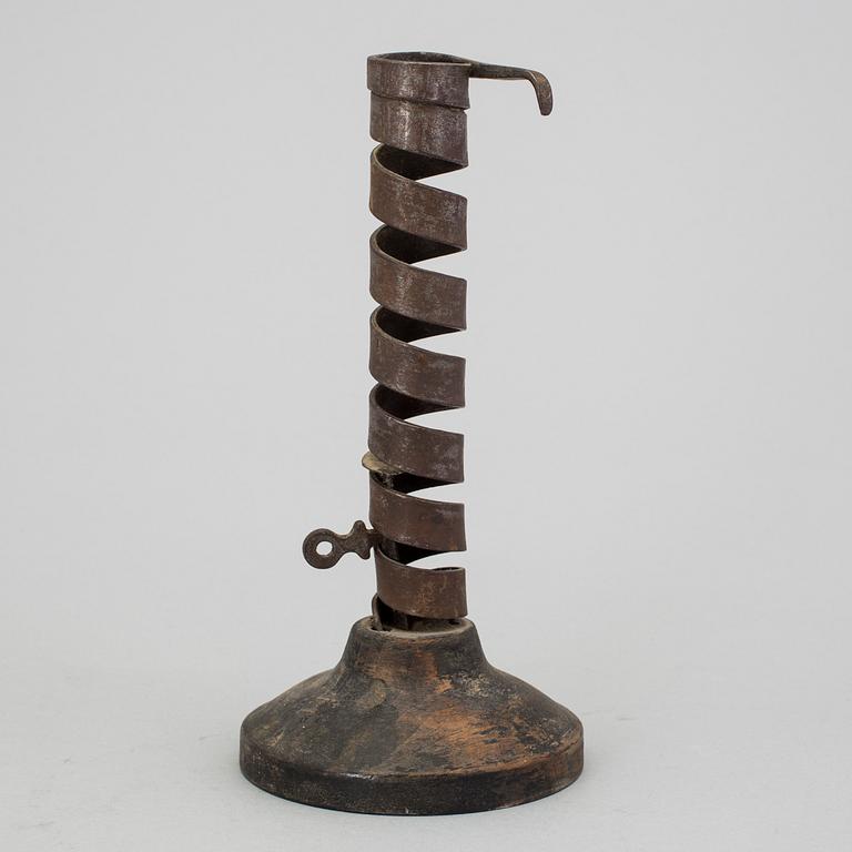 A 1700s candlestick.