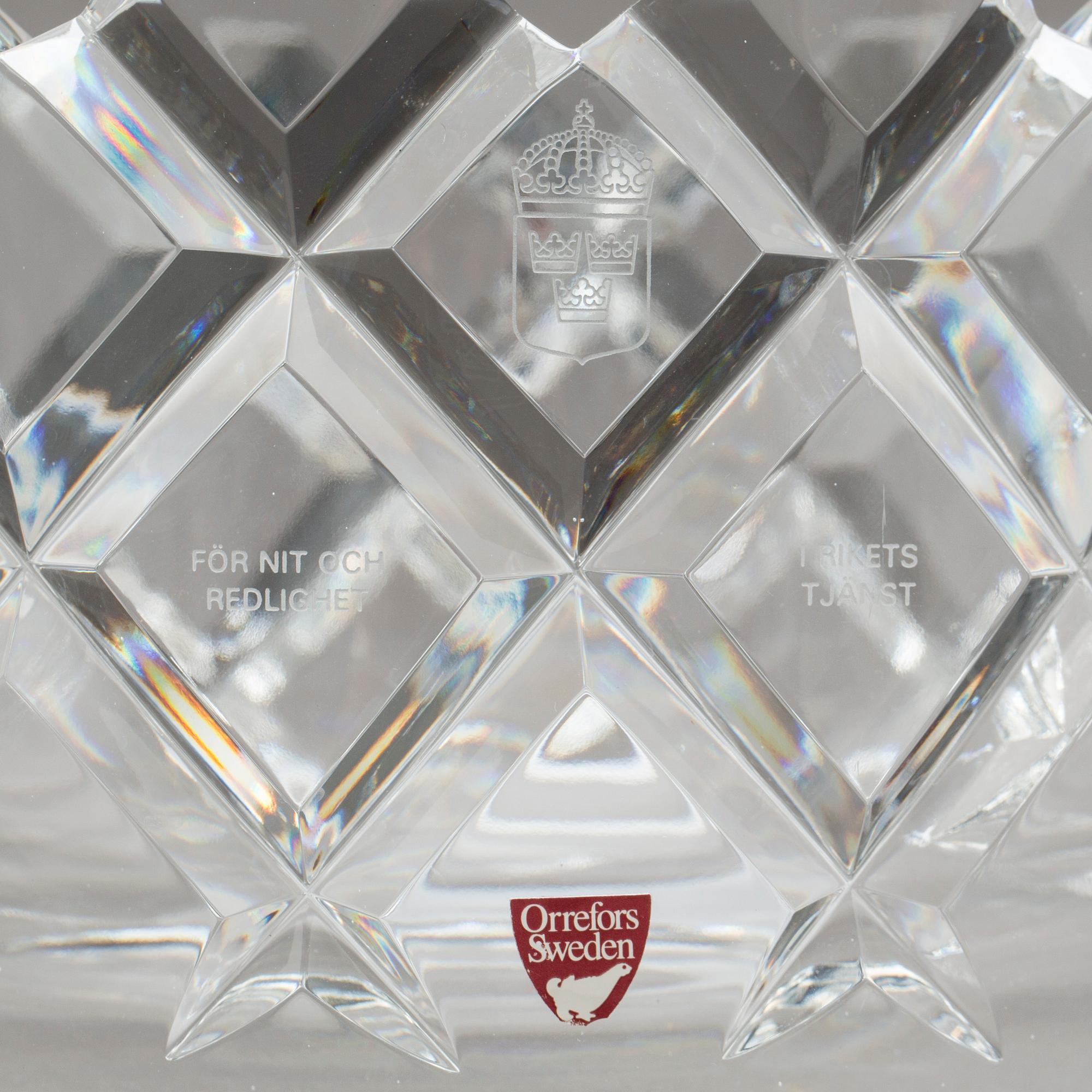 SKÅL, glas, "Sofiero", Gunnar Cyrén, signerad, Orrefors.