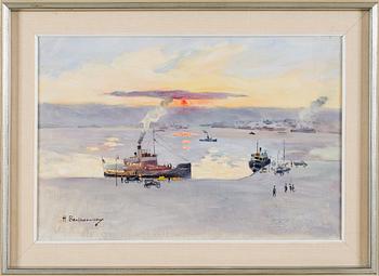 HUGO BACKMANSSON, A COLD DAY AT KAUPPATORI.